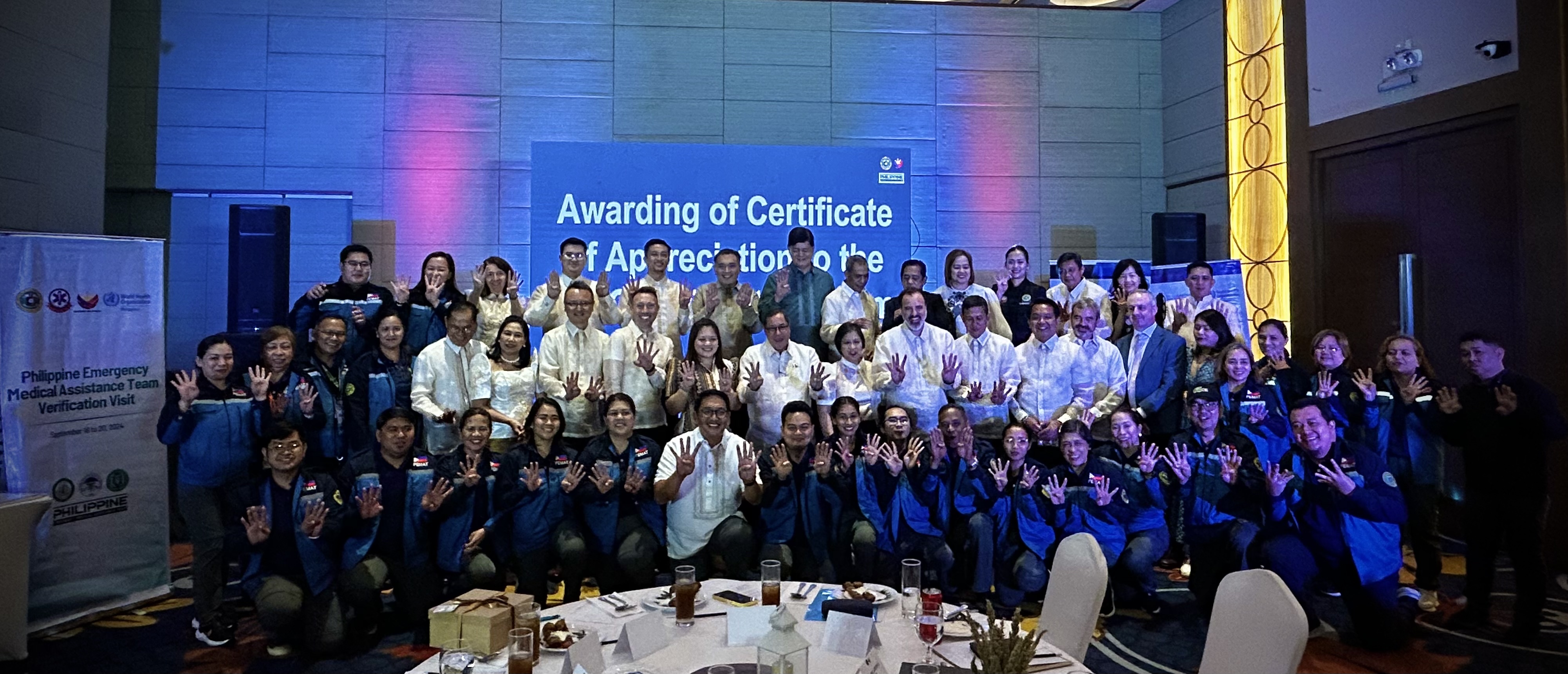 Three Philippine Emergency Medical Assistance Teams — ready for international deployment based on WHO standards