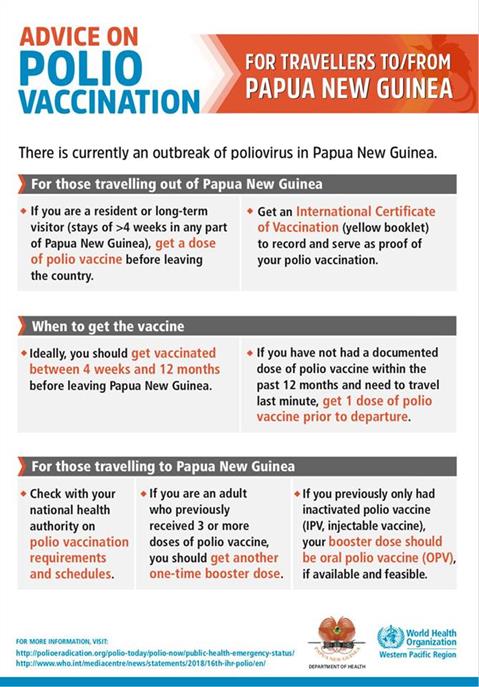 Polio vaccination campaign in PNG Polio vaccination campaign in PNG
